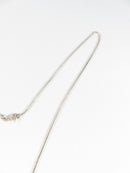 Charles Winston Sterling Silver Marcasite Heart Necklace Box Chain Italy