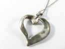 Charles Winston Sterling Silver Marcasite Heart Necklace Box Chain Italy
