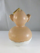 Handmade Folk Art Gourd Sculpture Baby Figure Wiley Kin IV Signed Mtester 2009