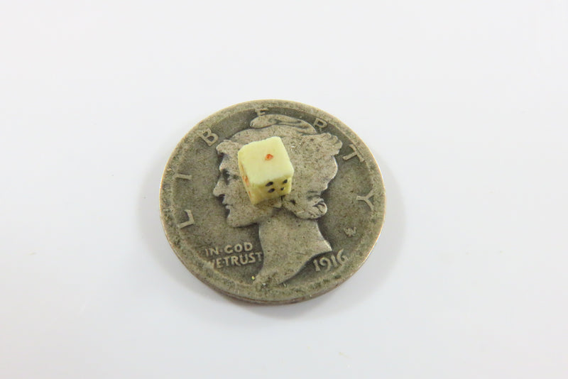 Antique Miniature Single Dice Approx 3.30mm