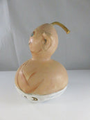 Handmade Folk Art Gourd Sculpture Baby Figure Wiley Kin IV Signed Mtester 2009