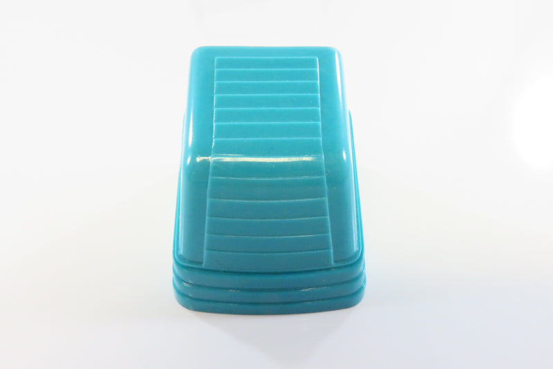 Vintage Blue Plastic A.J.B. Made in USA Ring Box