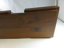 Vintage Carvel Hall Woodlawn Stainless Steel Carving Set Walnut Handles Drawer Tray