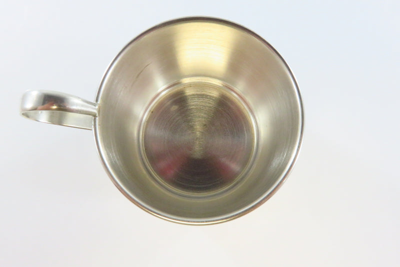 Sterling Silver Baby Cup Vintage Pre-Eagle Mexico Sterling Signed LVS Unengraved