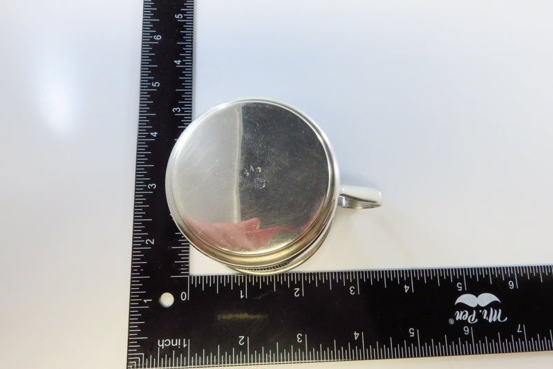 Sterling Silver Baby Cup Vintage Pre-Eagle Mexico Sterling Signed LVS Unengraved