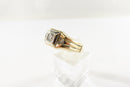 10k Gold Mens 3.5mm Diamond Band Statement Ring Size 10 1/2 product image for Just Stuff I Sell, clear front view, neutral background, original listing photo, optimized descriptive alt text, centered composition variant 3
