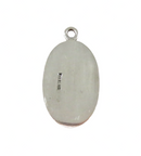 Vintage Sterling Silver Vanity Plate Dog Tag Oval 1 1/2" High Missing Bale — Jewelry & Watches:Fine Jewelry:Fine Necklaces &
