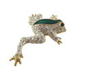 Vintage Sparkling Roman Tree Frog Brooch with Rhinestones and Enamel 1 3/4" Wide — Jewelry & Watches:Fashion Jewelry:Pins & B