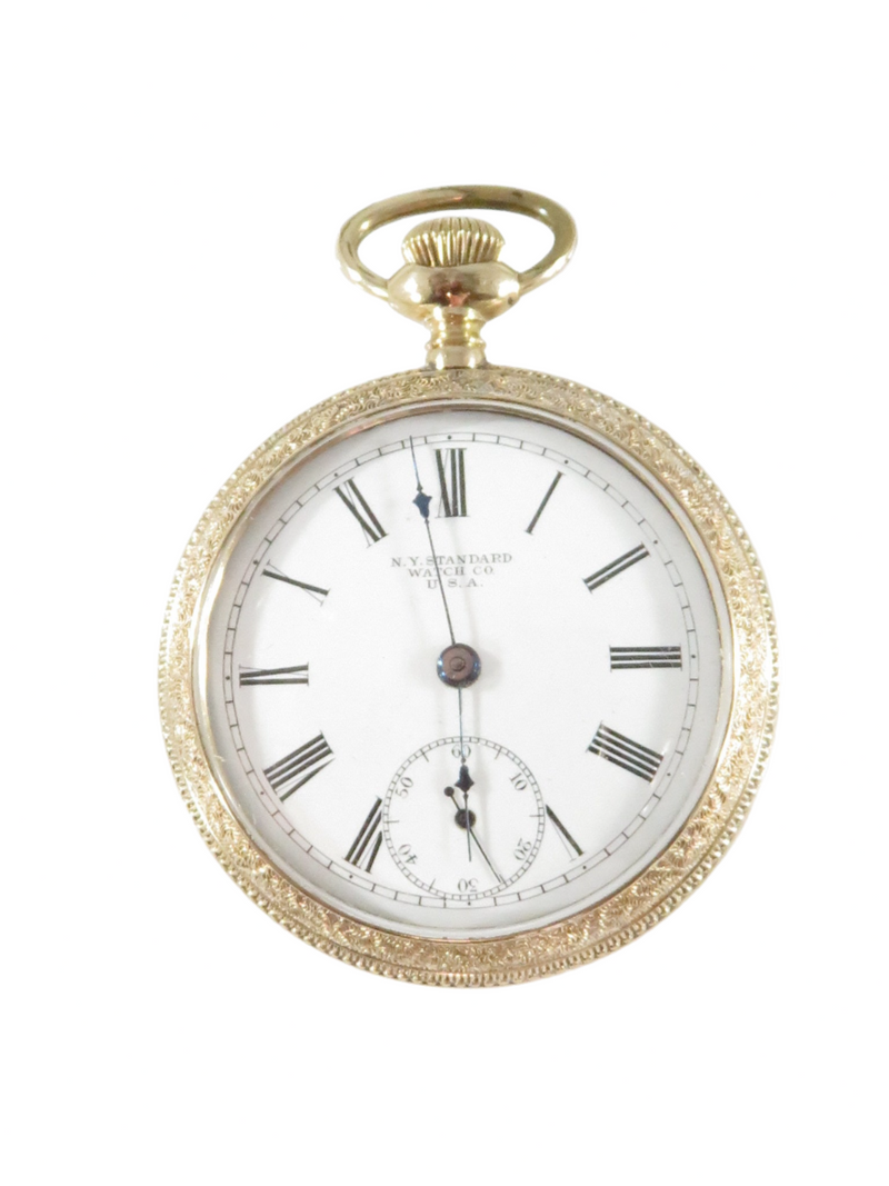 New York Standard Watch Co Grade 61 Model 9 Open Faced Pocket Watch