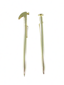 Vintage Gold Tone Hammer and Nail Pen Set Perfect for the Carpenter — Gold — front view