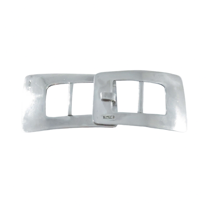 Antique Sterling Silver Signed Victorian Era Belt Buckle Set For Repair — Jewelry & Watches:Vintage & Antique Jewelry:Fine:Vi