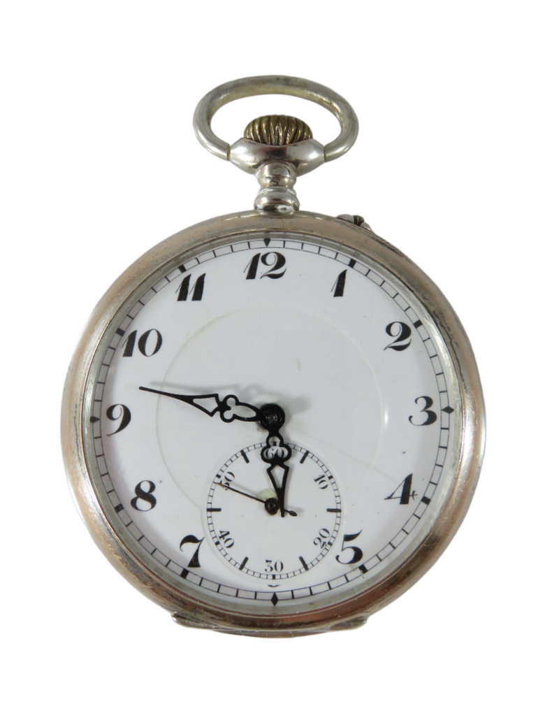 c1910 Georges Favre Jacot 875 Silver Milan 1906 Levees Visibles Double Plateau B — Jewelry & Watches:Watches, Parts & Accesso