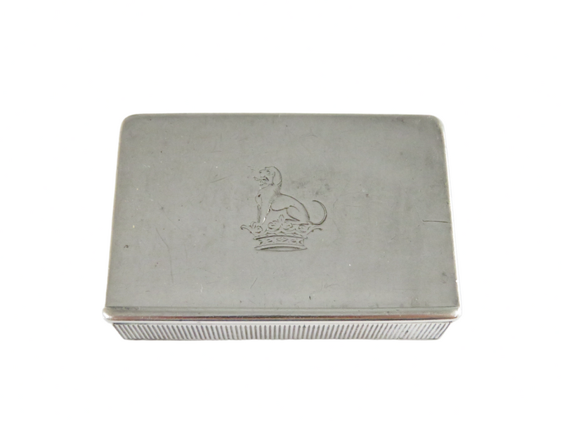 1891 Sterling Silver Griffin Matchbox Safe William Thomas Wright & Frederick Davies