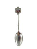Vintage 800 Silver FrankFurt /M Germany Collector Spoon 4 1/2" — Silver — front view