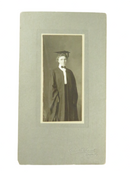 Unnamed Sitter Graduation Girl Cap, Gown, Bow Tie, Charles E Smith Evanston Anti product image for Just Stuff I Sell, clear front view, neutral background, original listing photo, optimized descriptive alt text, centered composition