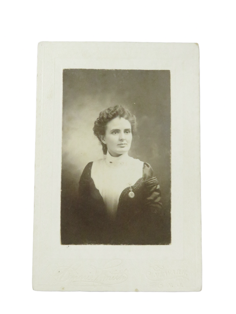 Unnamed Sitter Almost Smiling Woman Nurse Watch Bennie Smith Newark Antique Photo