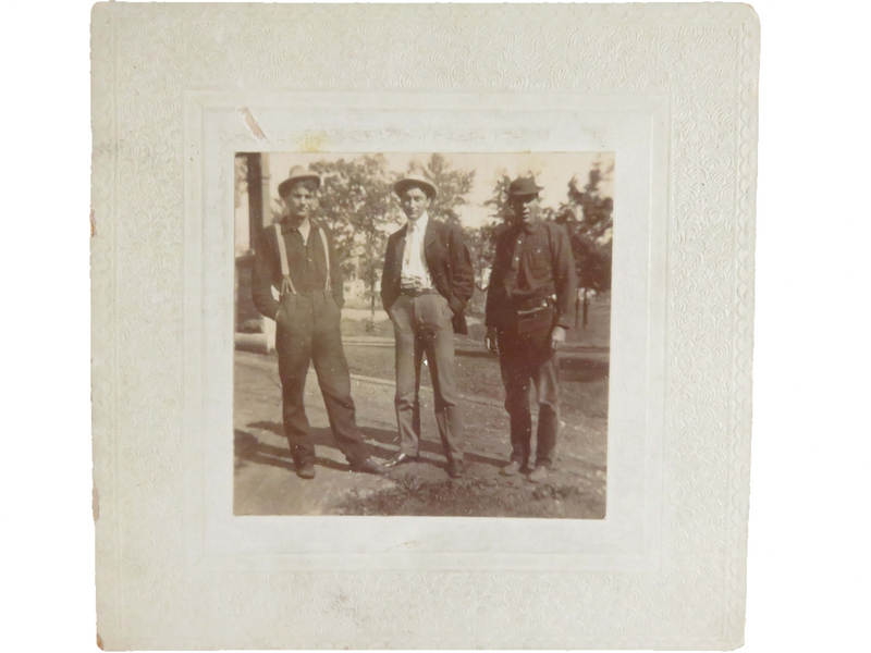 Antique Photograph of 3 City Men Posing in Period Clothing Small