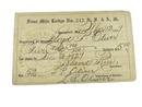 1927 Masonic Four Mile Lodge No 212 Campbell MO Lloyd P Oliver Membership Card — front view
