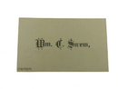 Antique Victorian Calling Card WM. C. Sivem Cincinnati Ohio Circa 1890's product image for Just Stuff I Sell, clear front view, neutral background, original listing photo, optimized descriptive alt text, centered composition