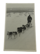 O'Brien Gold Mines at Kewagama Quebec Dog Race Valdor to Rouyn Postcard Circa 19 — Gold — front view