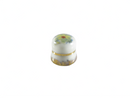 Vintage Fine Porcelain Miniature Sewing Thimble Miniature Made in France — Gold — front view