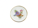 Vintage Fine Porcelain Round Serving Plate Miniature Made in France — Gold — front view