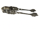 Antique German Antiko 800 Silver 3 1/2" Sugar Tongs Hildesheim Rose Pattern product image for Just Stuff I Sell, clear front view, neutral background, original listing photo, optimized descriptive alt text, centered composition