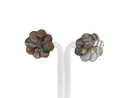 Pinwheel Flower Form Abalone & Sterling CBL Taxco Mexico Screw Back Earrings — Jewelry & Watches:Vintage & Antique Jewelry:Fi