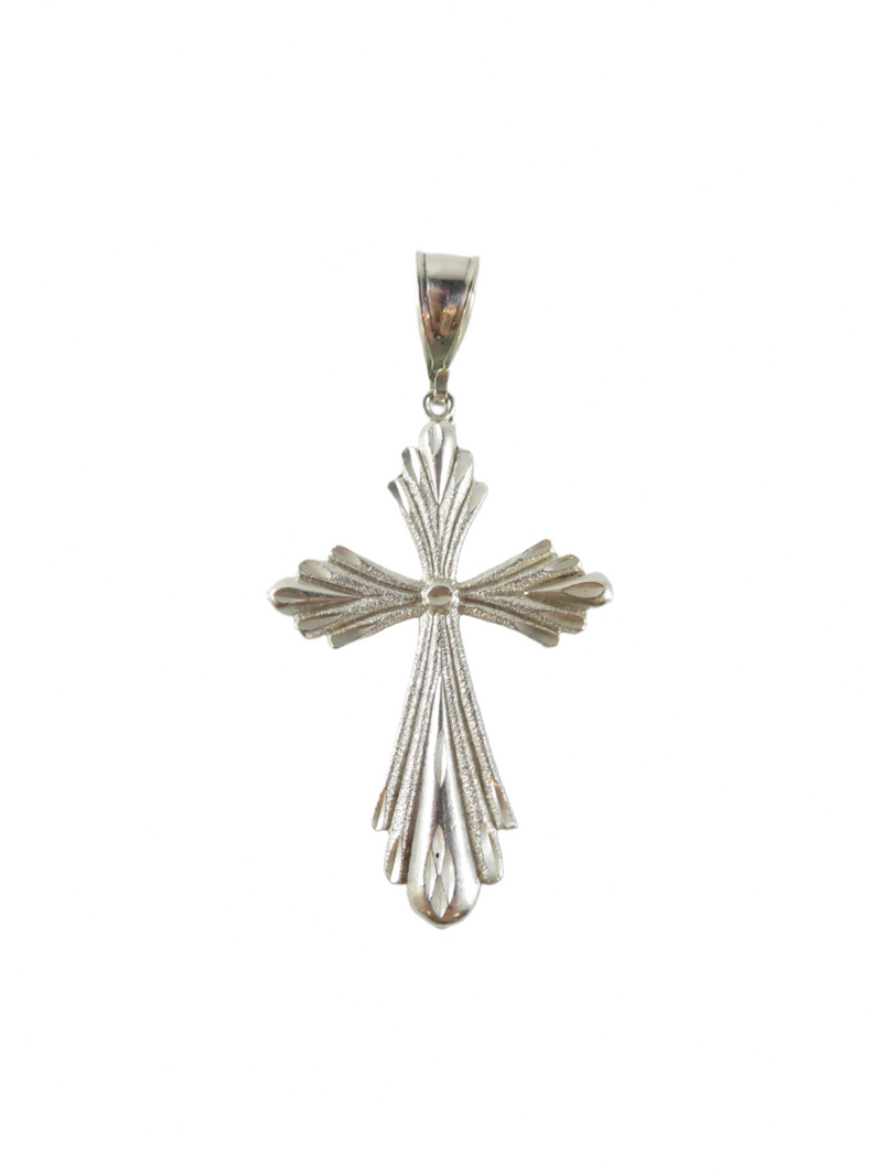 925 Sterling Silver 2 1/2" Large Christian Cross Made By 1 of a Kind