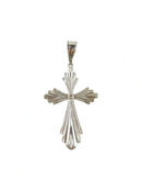 925 Sterling Silver 2 1/2" Large Christian Cross Made By 1 of a Kind — Jewelry & Watches:Fine Jewelry:Fine Necklaces & Pendan