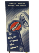 1956 Amoco Gas Delaware, Maryland, Virginia, W. Virginia Map Rand McNally Map Art product image for Just Stuff I Sell, clear front view, neutral background, original listing photo, optimized descriptive alt text, centered composition