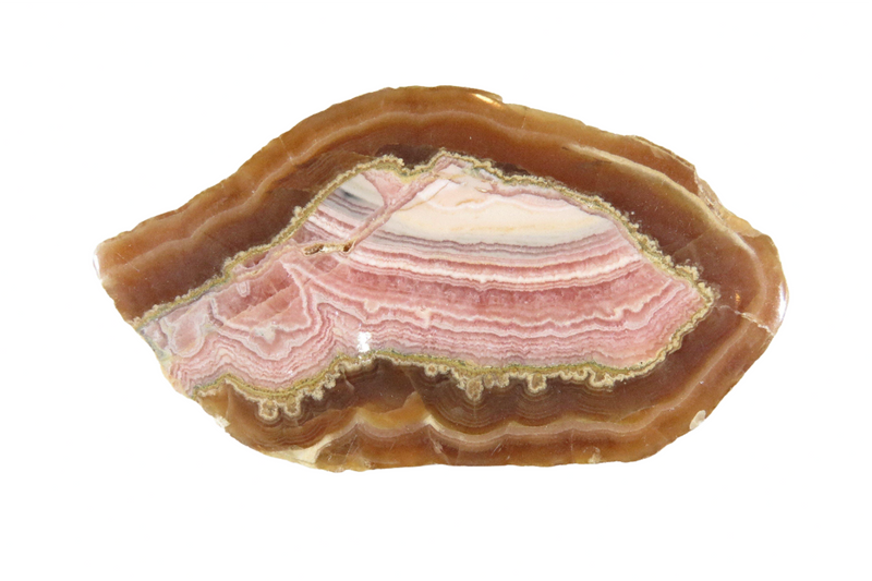 Natural Laguna Geode Half High Polished 181 Grams 3 5/8" x 2" x 1" — front view