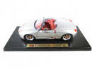 Silver Porsche Boxster Red Interior 1:18 Scale Die Cast Maisto Special Edition — Gold, Silver — front view