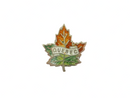 Vintage Petite Quebec Canada Maple Leaf Sterling Enamel Collar Pin — Jewelry & Watches:Vintage & Antique Jewelry:Fine:Art Nou
