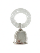 Vintage Webster Sterling Baby Rattle Mother of Pearl Teething Ring product image for Just Stuff I Sell, clear front view, neutral background, original listing photo, optimized descriptive alt text, centered composition