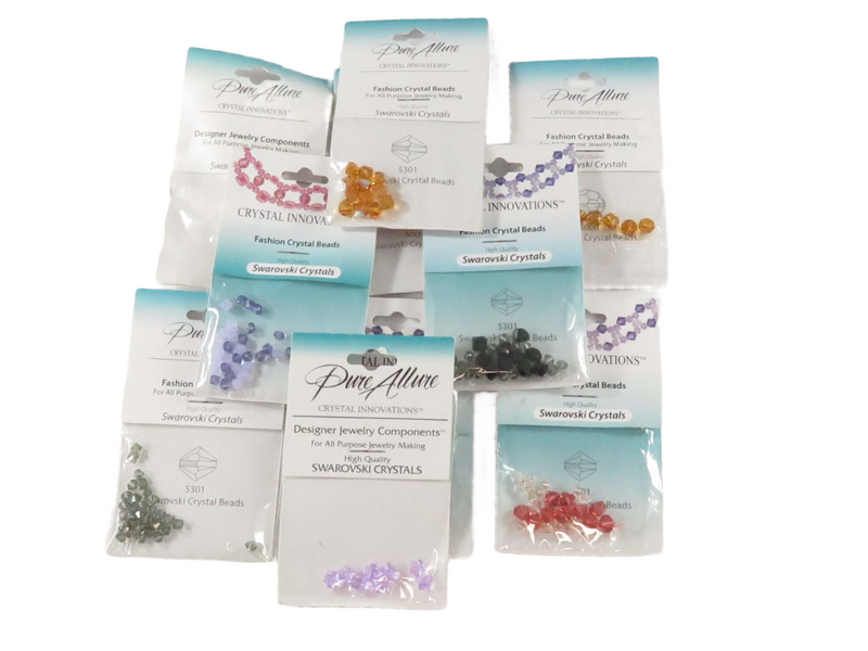 Grouping of Pure Allure Swarovski Crystals Fashion Crystal Beads for Jewelry Making