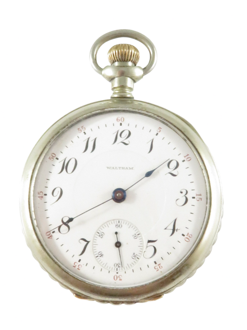 c1904 Waltham 18s Pocket Watch Model 1883 17j Grade 825 Open Face For Repair