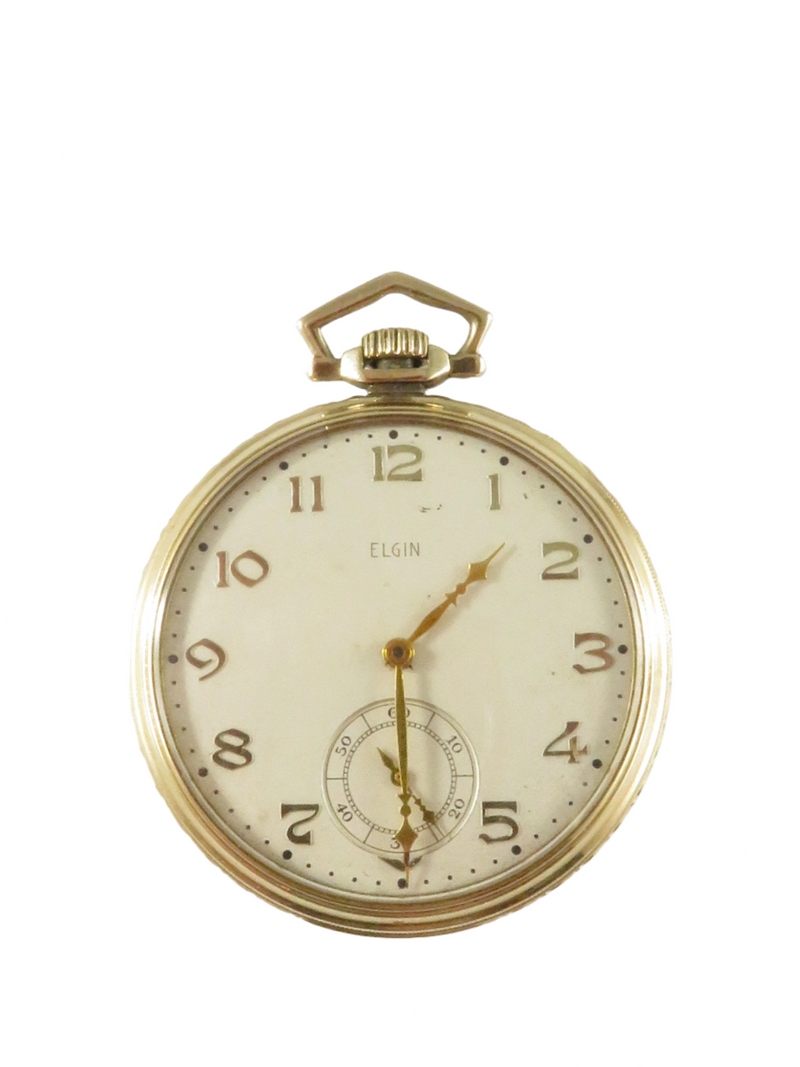 c1935 Elgin 12s 10K Gold Filled Cased Pocket Watch 15 Jewel Grade 315 Model 3