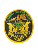 Vintage American Trucking Assoc 15 Years No Accident Safe Driving Patch & Pin — Crafts:Sewing:Embellishments & Finishes:Patch