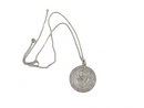 Antique Silver Love Token 1893 & Initial on a antique 925 Sterling Chain — Jewelry & Watches:Fine Jewelry:Fine Necklaces & Pe