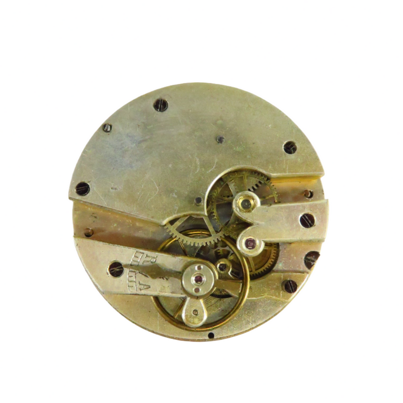 European Style Pocket Watch Movement 40.64mm For Parts Repair