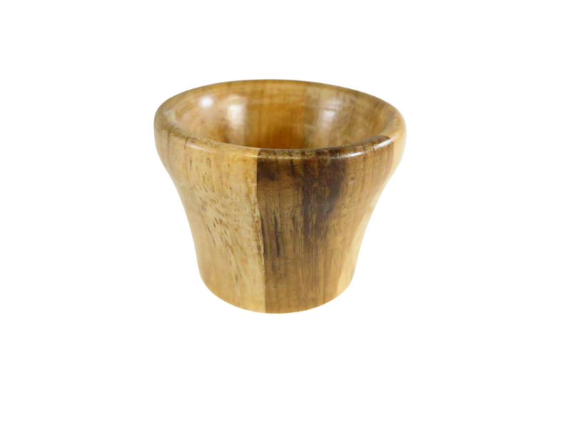 Turned Wood Small Shot Glass Unsigned 1 1/2"