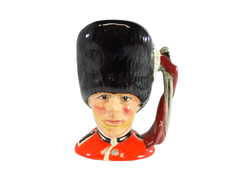 Royal Doulton The Guardsman D6772 2nd Version Miniature Character Toby Jug