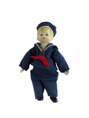 Vintage 1970's Russ Berrie? Miniature Sailor Doll with Blonde Hair — Dolls & Bears:Dolls:By Brand, Company, Character:Other B