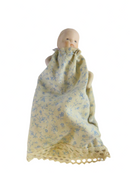 Vintage small 4" Approx Baby With Porcelain Head Arms and Legs — Dolls & Bears:Dolls:By Brand, Company, Character:Other Brand