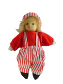Vintage Red Striped & Solid Outfit Girl Porcelain Head Sand Filled Body? — Dolls & Bears:Dolls:By Brand, Company, Character:O