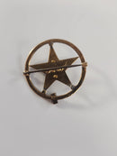 Order of the Eastern Star Brooch 14K Gold Riker Brothers Antique Diamond Enamel Masonic Pin Chapter 112 1922