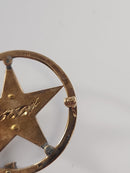 Order of the Eastern Star Brooch 14K Gold Riker Brothers Antique Diamond Enamel Masonic Pin Chapter 112 1922