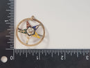 Order of the Eastern Star Brooch 14K Gold Riker Brothers Antique Diamond Enamel Masonic Pin Chapter 112 1922