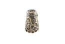 Vintage Sterling Silver Thimble Taxco Mexico JGH Fancy Design Size 8 — Sterling Silver, Silver — front view